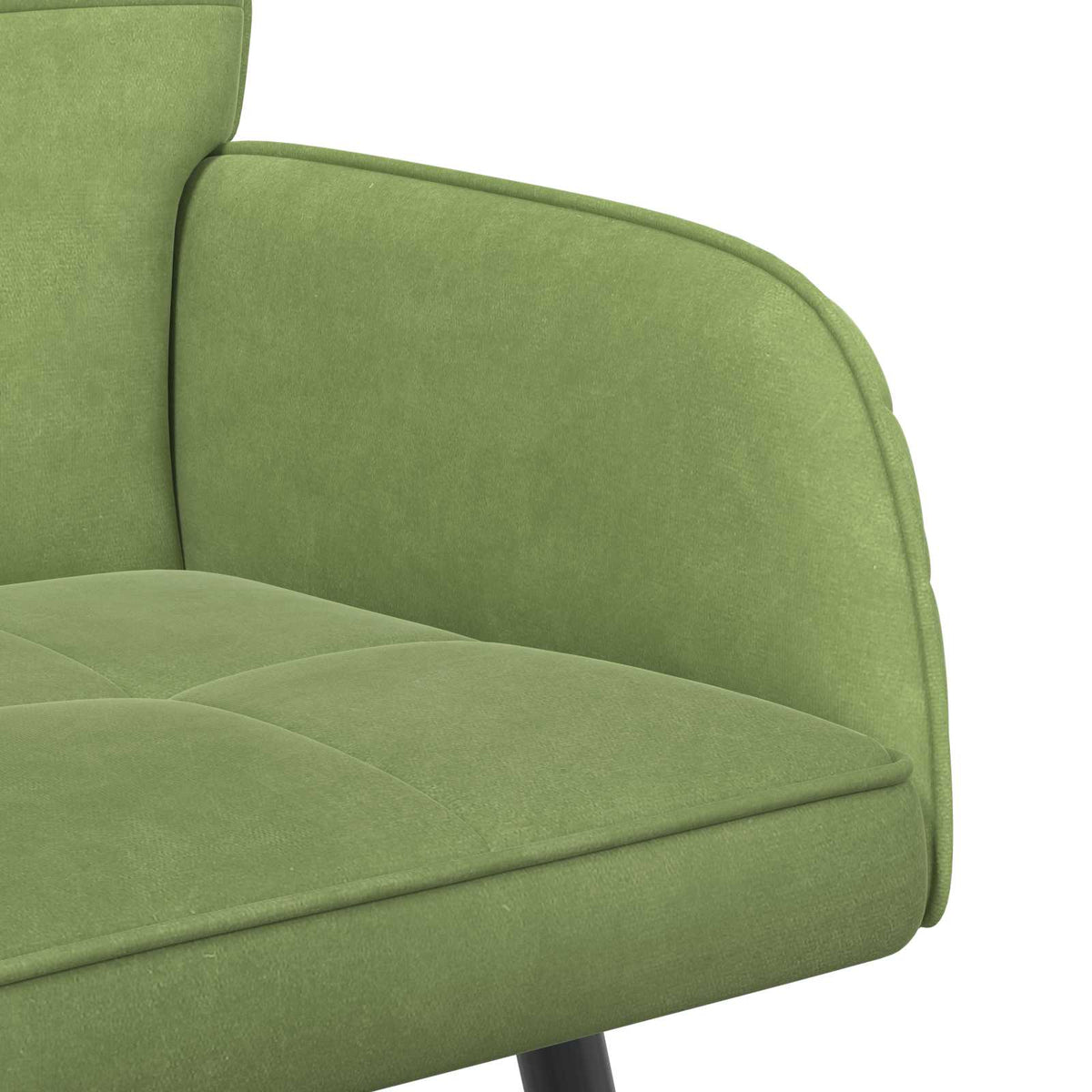 vidaXL 2 Seater Sofa with Metal Legs 2-Seater Light Green Velvet