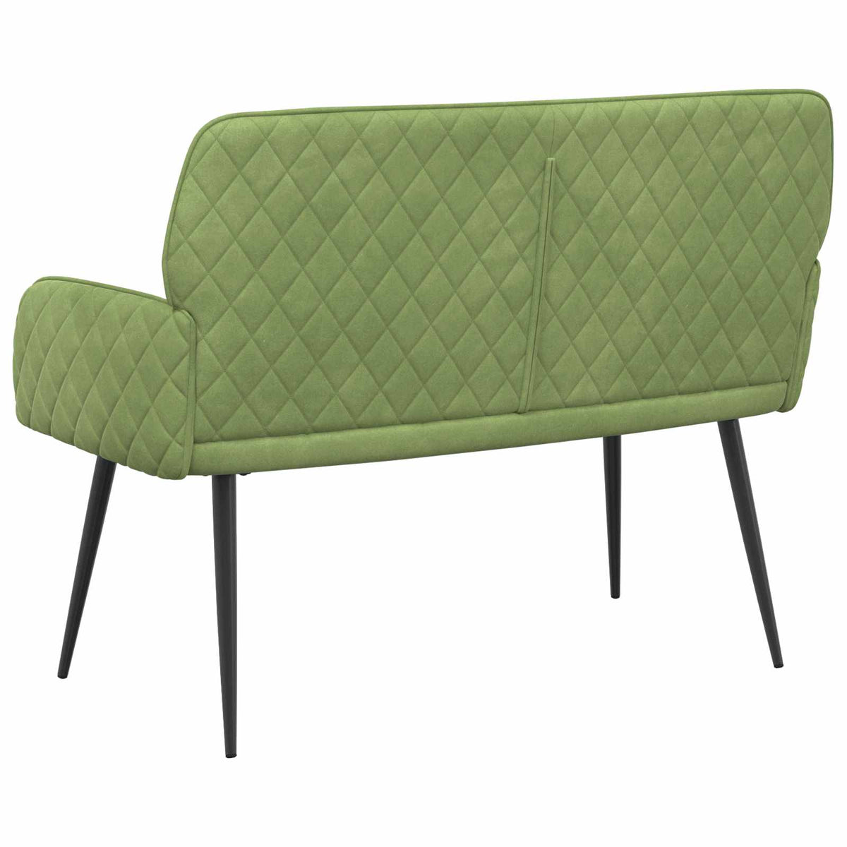 vidaXL 2 Seater Sofa with Metal Legs 2-Seater Light Green Velvet