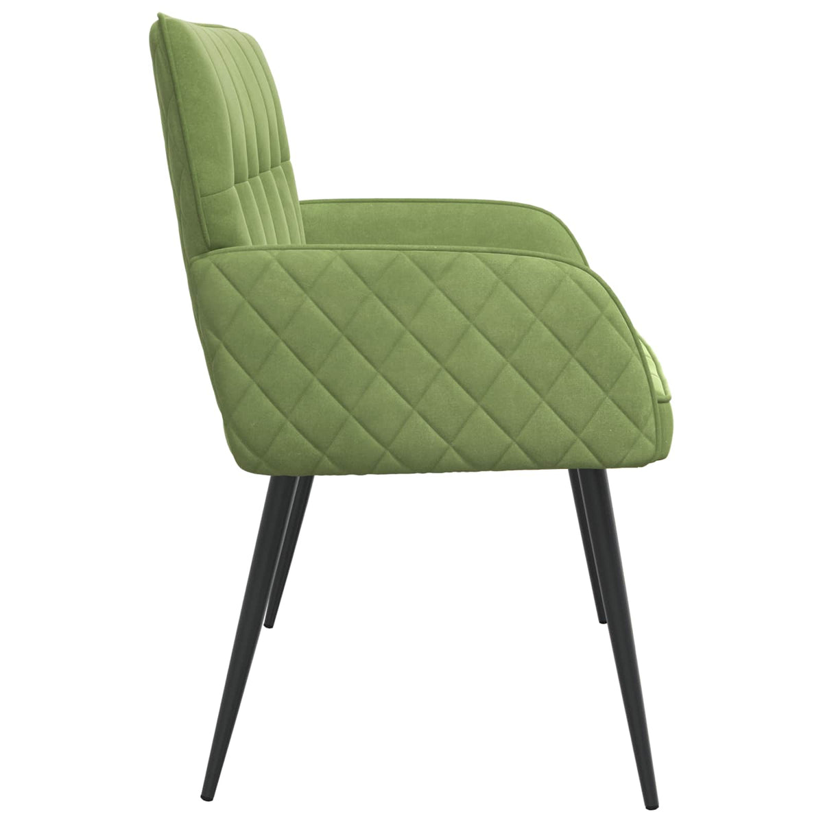 vidaXL 2 Seater Sofa with Metal Legs 2-Seater Light Green Velvet