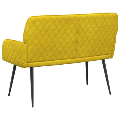 vidaXL 2 Seater Sofa with Metal Legs 2-Seater Yellow Velvet