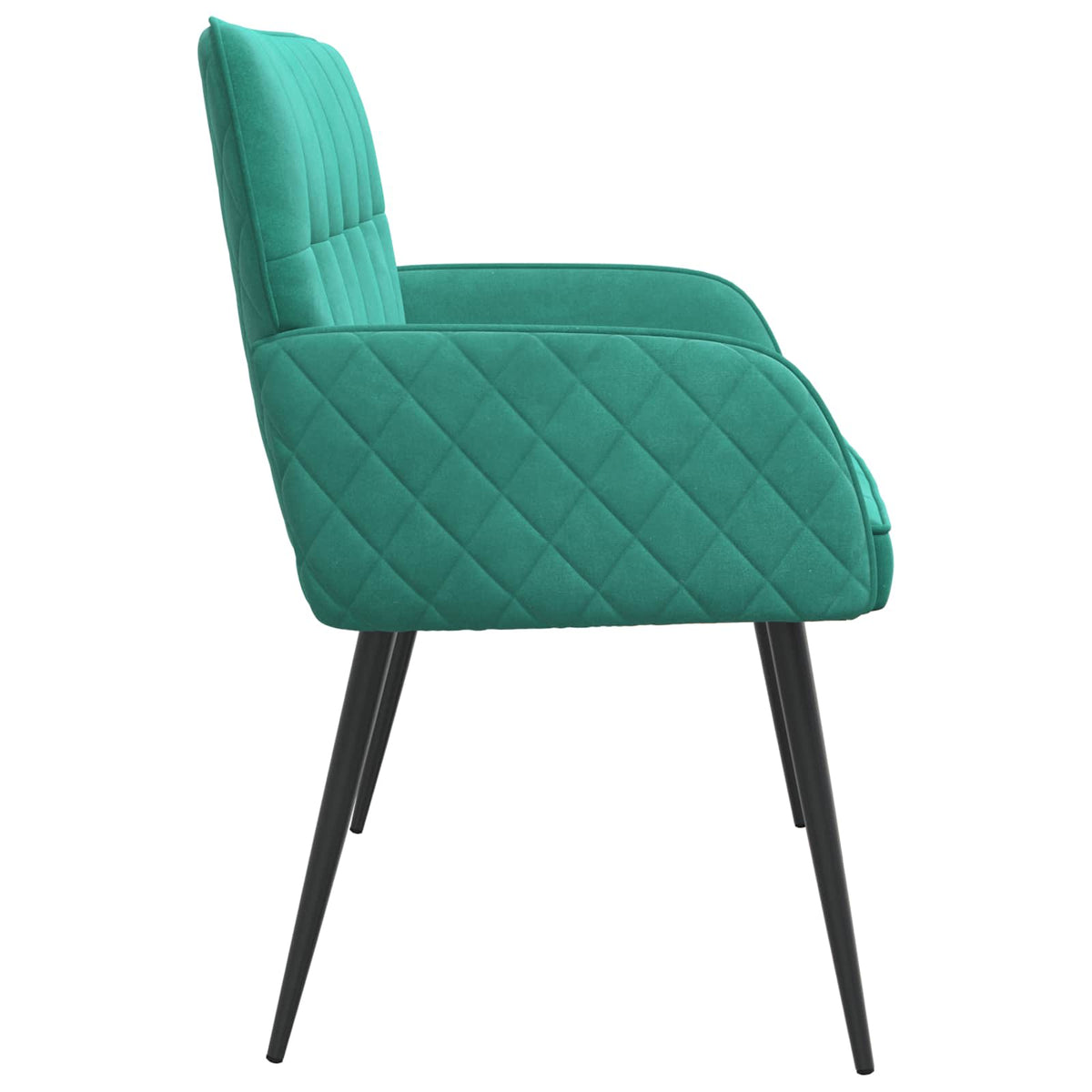 vidaXL 2 Seater Sofa with Metal Legs 2-Seater Turquoise Velvet
