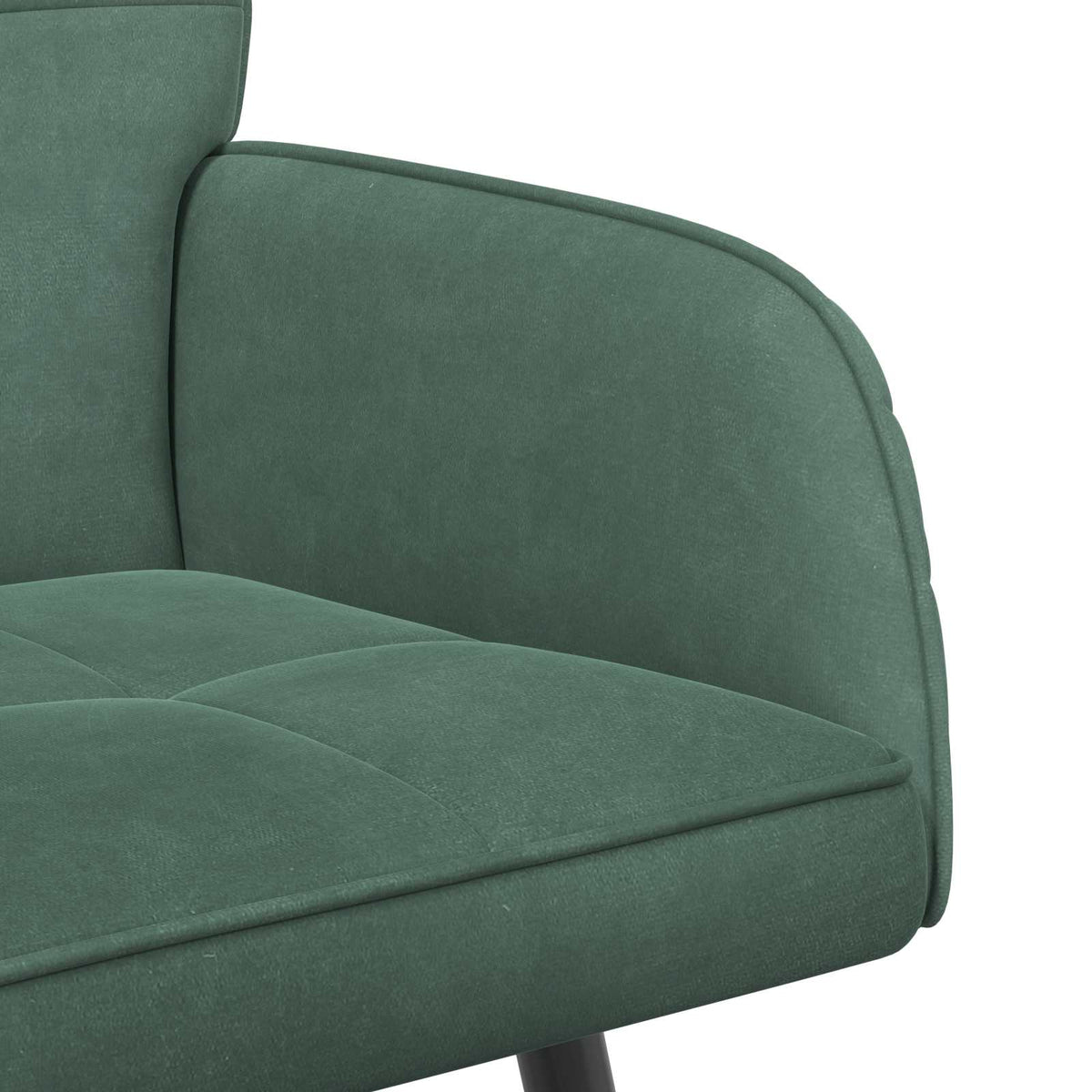 vidaXL 2 Seater Sofa with Metal Legs 2-Seater Sea Green Velvet