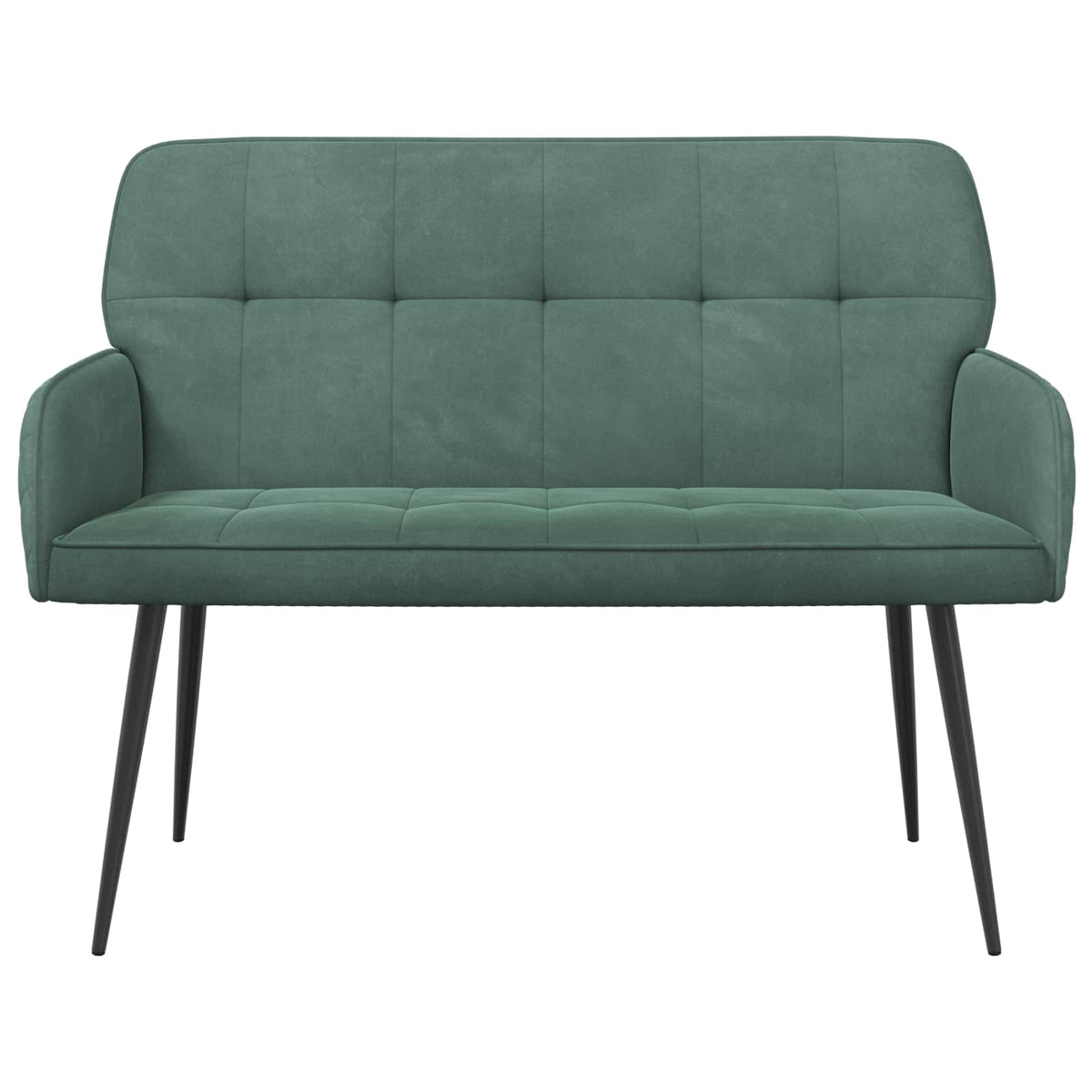 vidaXL 2 Seater Sofa with Metal Legs 2-Seater Sea Green Velvet