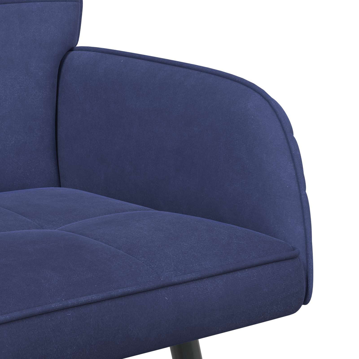 vidaXL 2 Seater Sofa with Metal Legs 2-Seater Police Blue Velvet