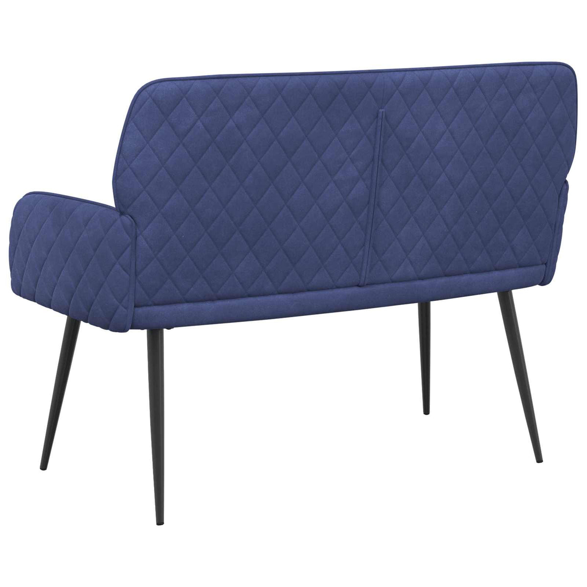 vidaXL 2 Seater Sofa with Metal Legs 2-Seater Police Blue Velvet