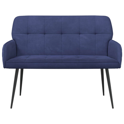 vidaXL 2 Seater Sofa with Metal Legs 2-Seater Police Blue Velvet