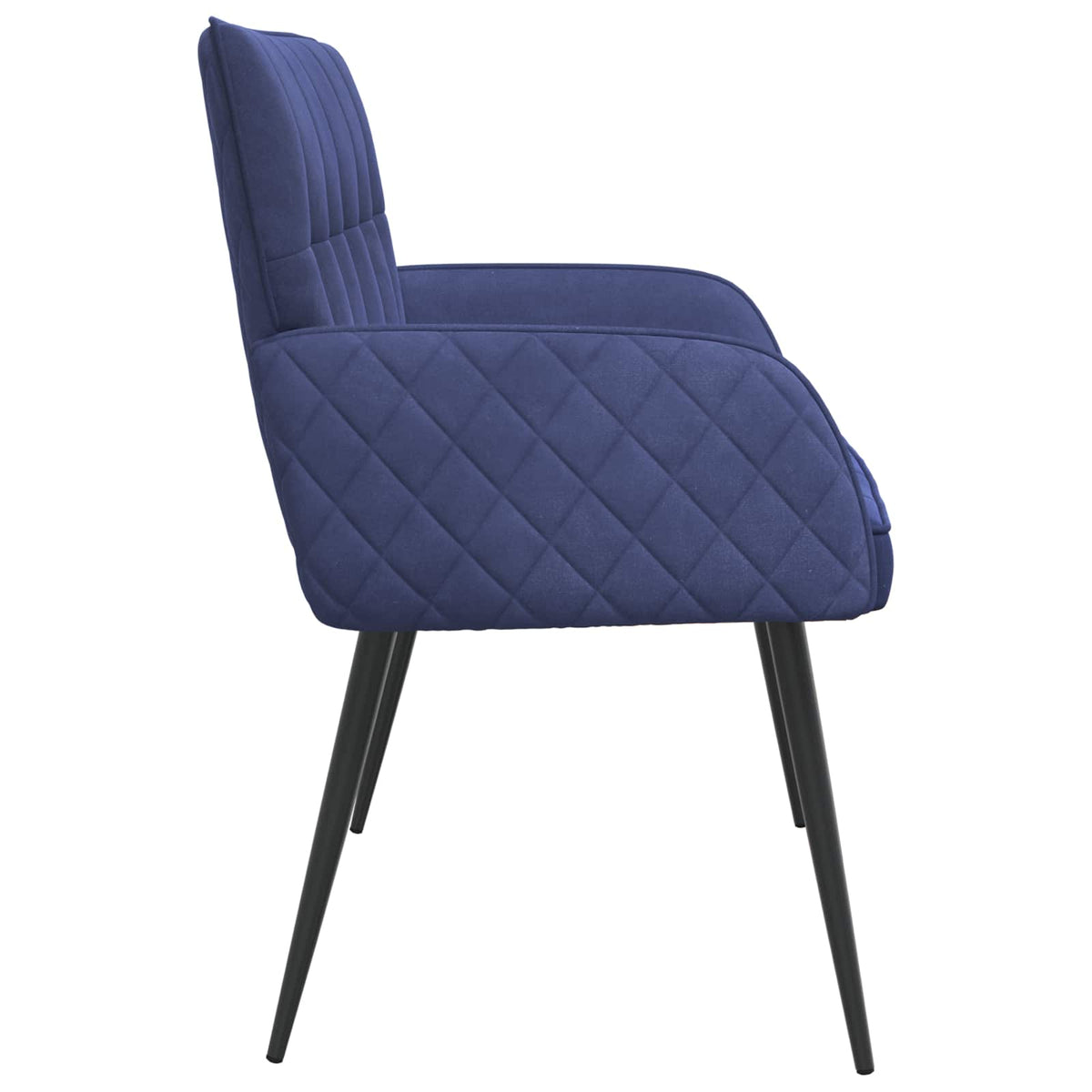 vidaXL 2 Seater Sofa with Metal Legs 2-Seater Police Blue Velvet