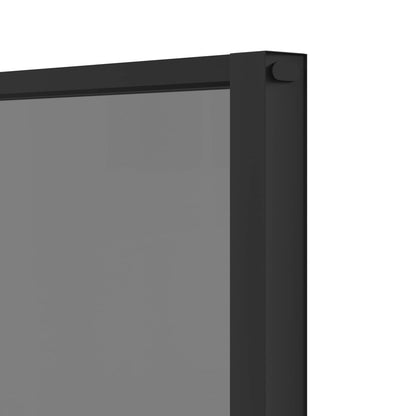 vidaXL Interior Door 83 x 201.5 cm Tempered Glass and Aluminium