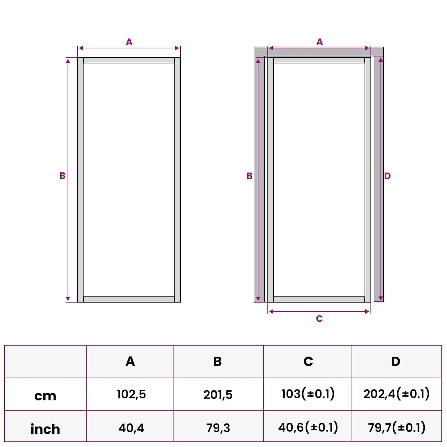 vidaXL Interior Door 102.5 x 201.5 cm Tempered Glass and Aluminium