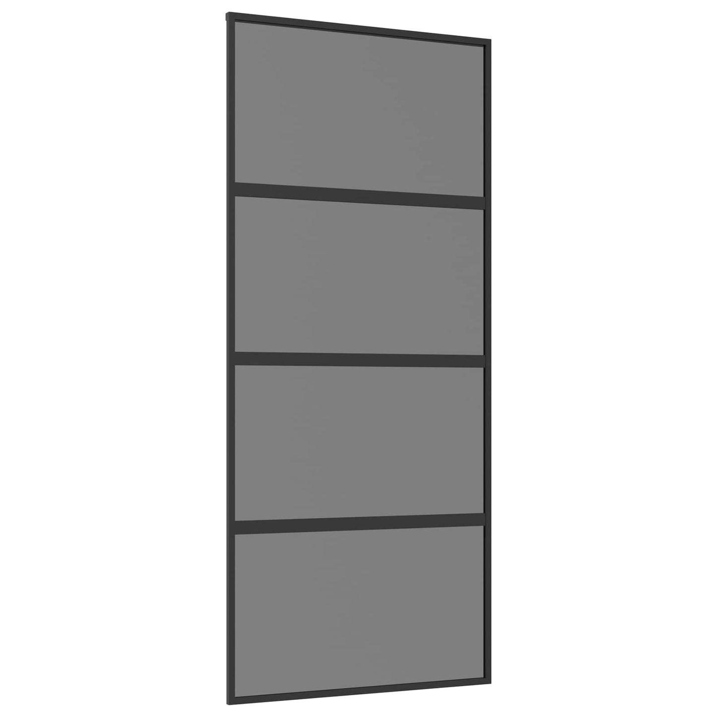 vidaXL Sliding Door 90 x 205 cm Tempered Glass and Aluminium