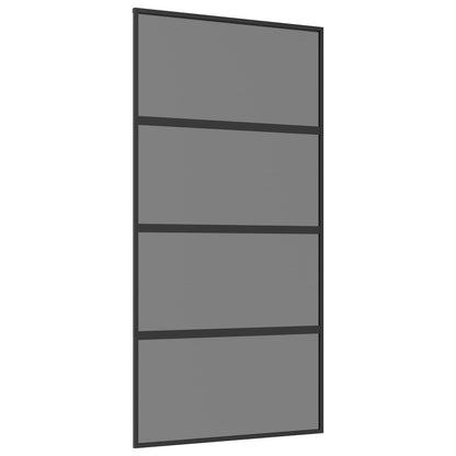 vidaXL Sliding Door 102.5 x 205 cm Tempered Glass and Aluminium