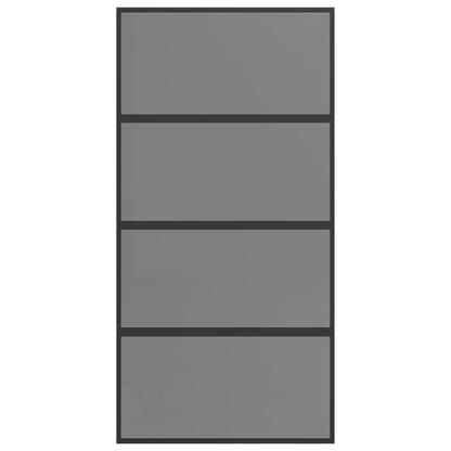 vidaXL Sliding Door 102.5 x 205 cm Tempered Glass and Aluminium