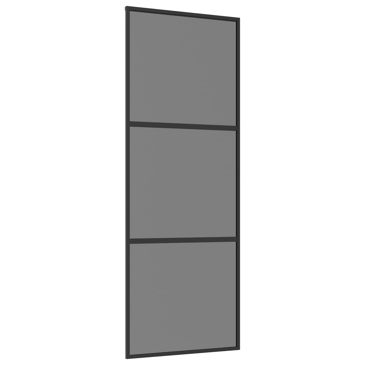 vidaXL Sliding Door 76 x 205 cm Tempered Glass and Aluminium