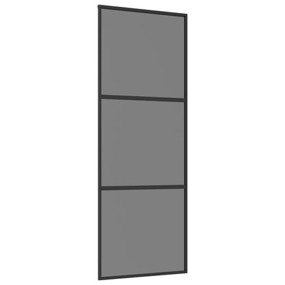 vidaXL Sliding Door 76 x 205 cm Tempered Glass and Aluminium