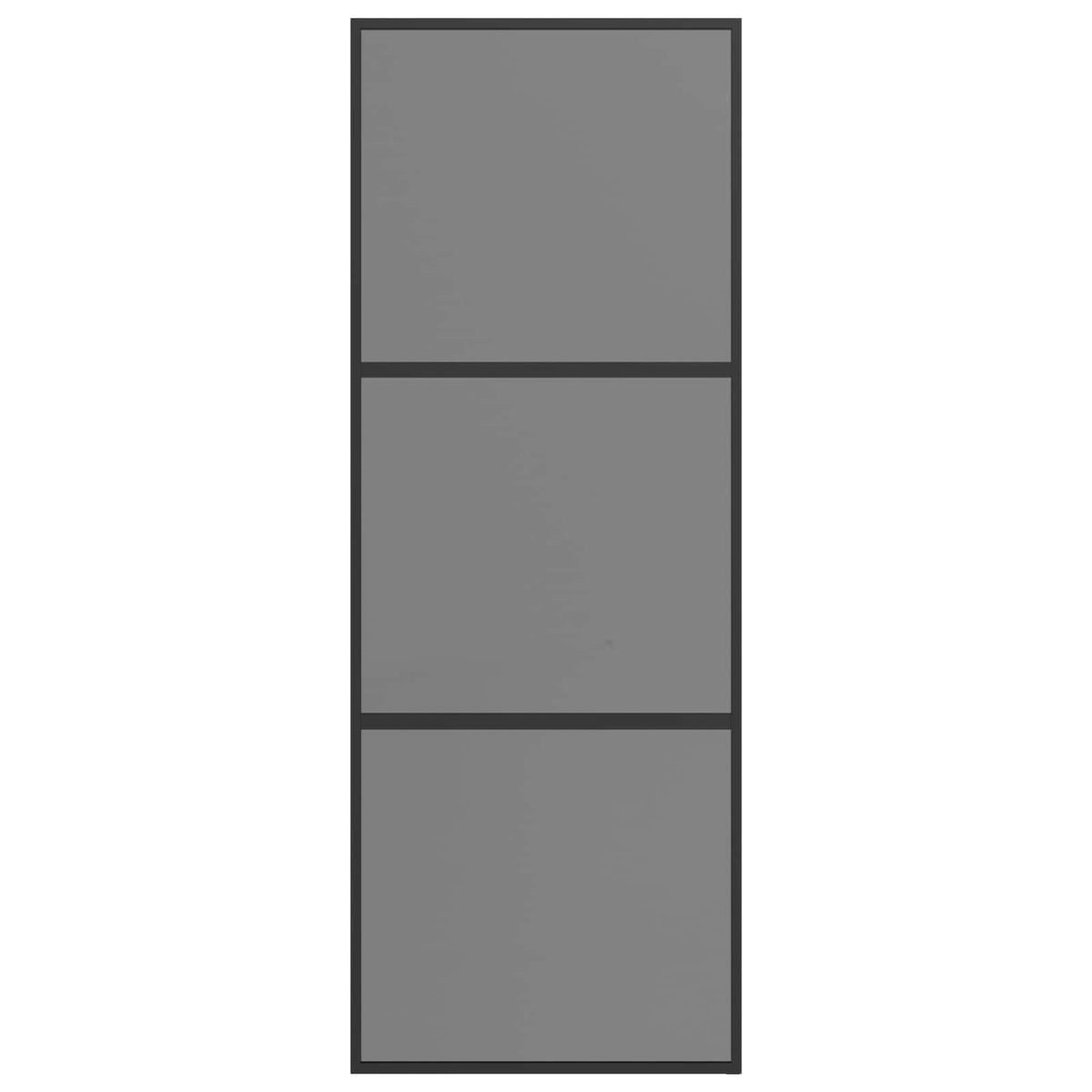 vidaXL Sliding Door 76 x 205 cm Tempered Glass and Aluminium