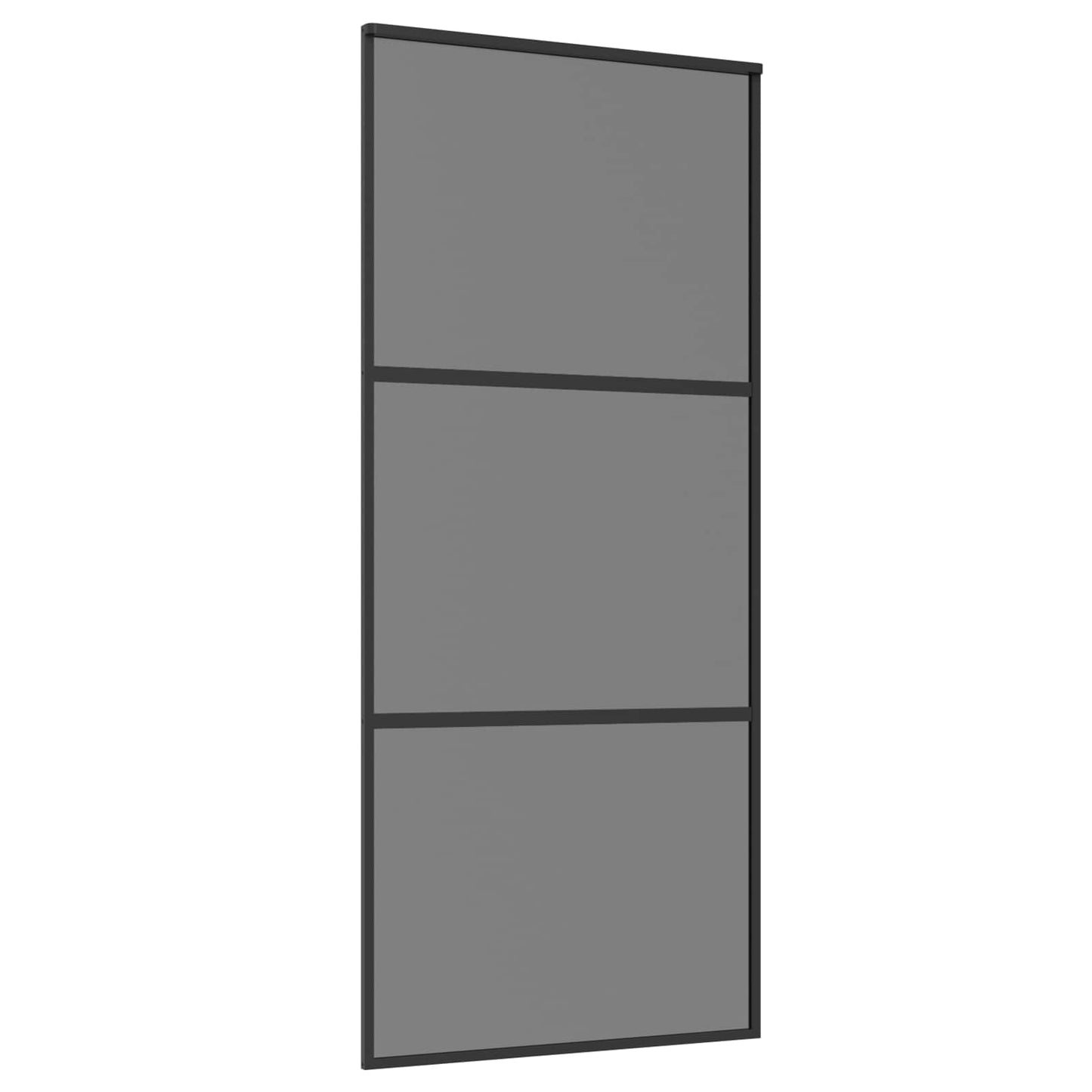 vidaXL Sliding Door 90 x 205 cm Tempered Glass and Aluminium