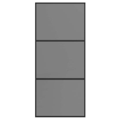 vidaXL Sliding Door 90 x 205 cm Tempered Glass and Aluminium