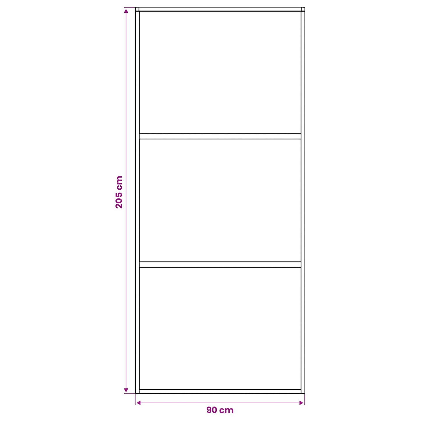 vidaXL Sliding Door 90 x 205 cm Tempered Glass and Aluminium