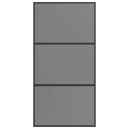vidaXL Sliding Door 102 x 205 cm Tempered Glass and Aluminium