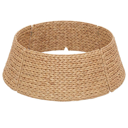 vidaXL Christmas Tree Collar Round Natural Dia. 45 x 22 cm