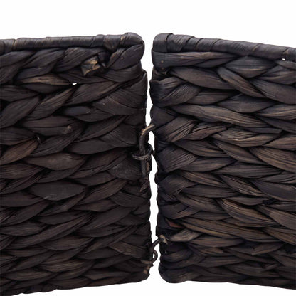 vidaXL Christmas Tree Collar Round Black Dia. 45 x 22 cm