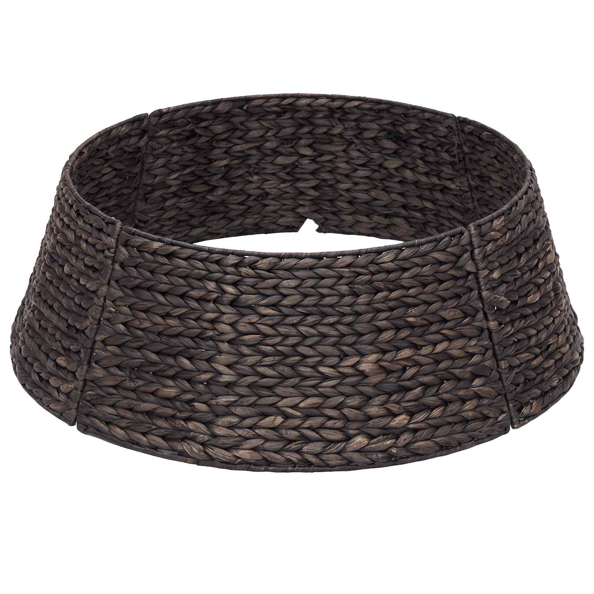 vidaXL Christmas Tree Collar Round Black Dia. 45 x 22 cm