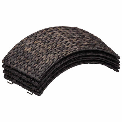 vidaXL Christmas Tree Collar Round Black Dia. 45 x 22 cm
