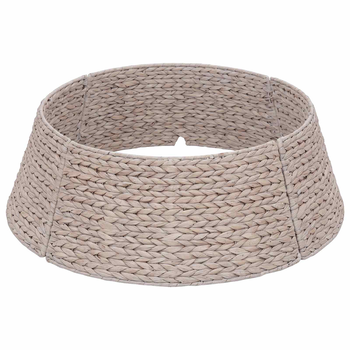 vidaXL Christmas Tree Collar Round White Dia. 45 x 22 cm