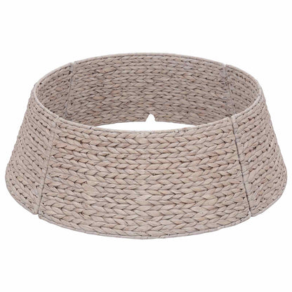 vidaXL Christmas Tree Collar Round White Dia. 45 x 22 cm