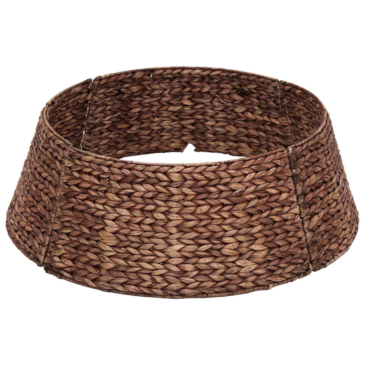 vidaXL Christmas Tree Collar Round Brown Dia. 60 x 22 cm