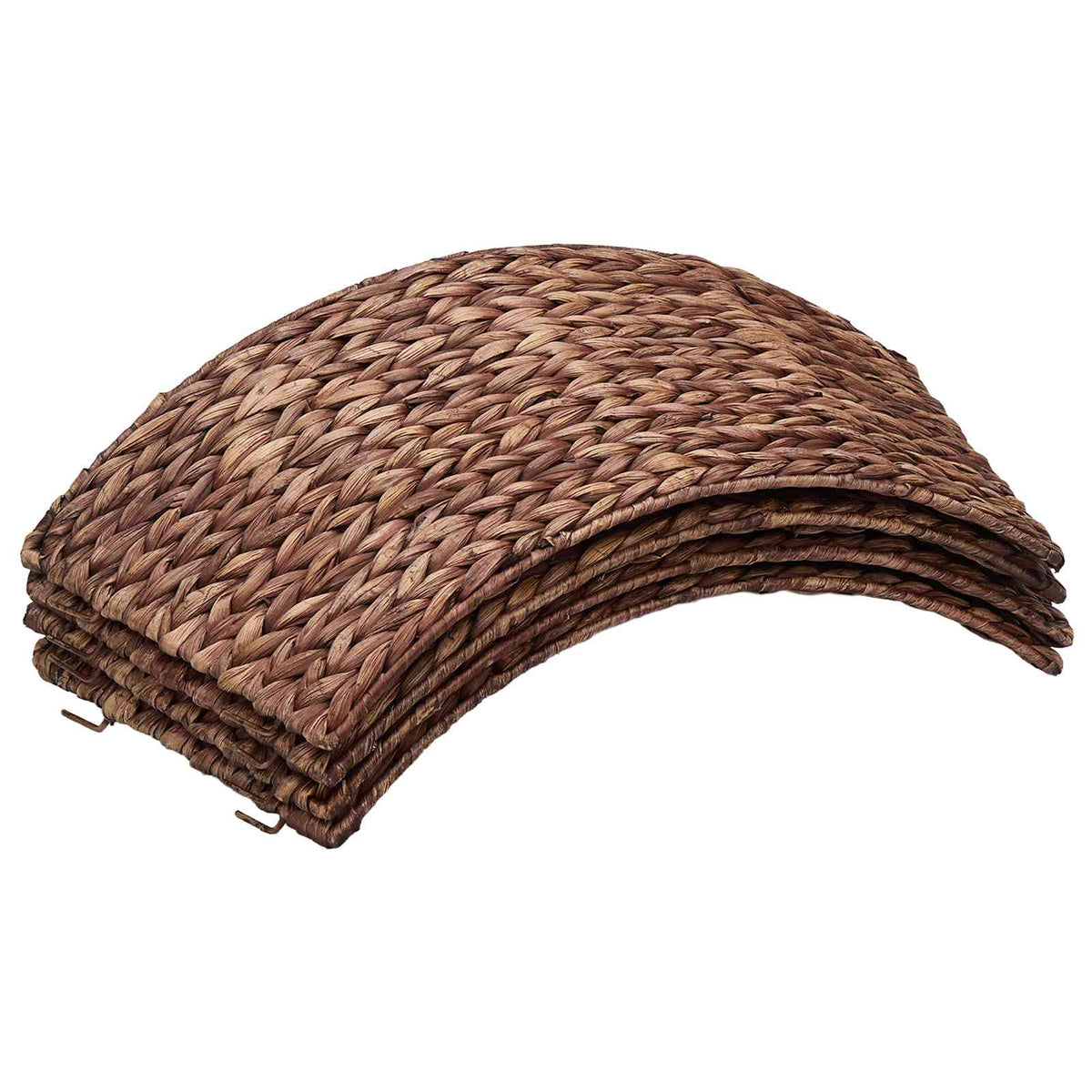 vidaXL Christmas Tree Collar Round Brown Dia. 90 x 28 cm