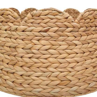 vidaXL Christmas Tree Collar Round Natural Dia. 45 x 22 cm