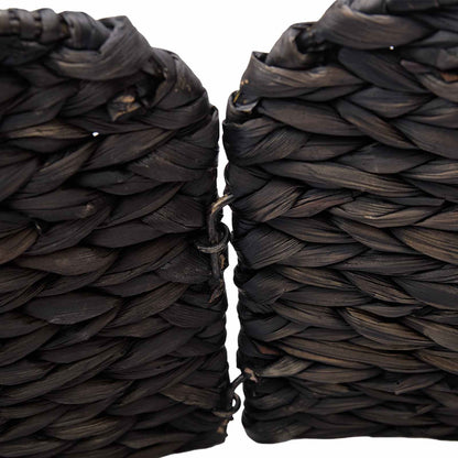 vidaXL Christmas Tree Collar Round Black Dia. 60 x 22 cm