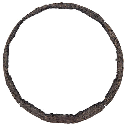 vidaXL Christmas Tree Collar Round Black Dia. 60 x 22 cm