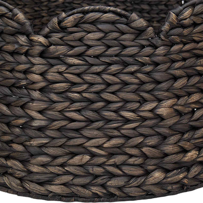 vidaXL Christmas Tree Collar Round Black Dia. 75 x 25 cm