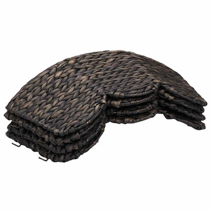 vidaXL Christmas Tree Collar Round Black Dia. 75 x 25 cm