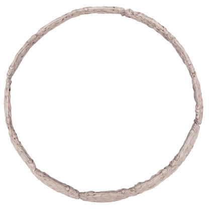 vidaXL Christmas Tree Collar Round White Dia. 75 x 25 cm