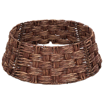 vidaXL Christmas Tree Collar Round Brown Wash Dia. 45 x 22 cm