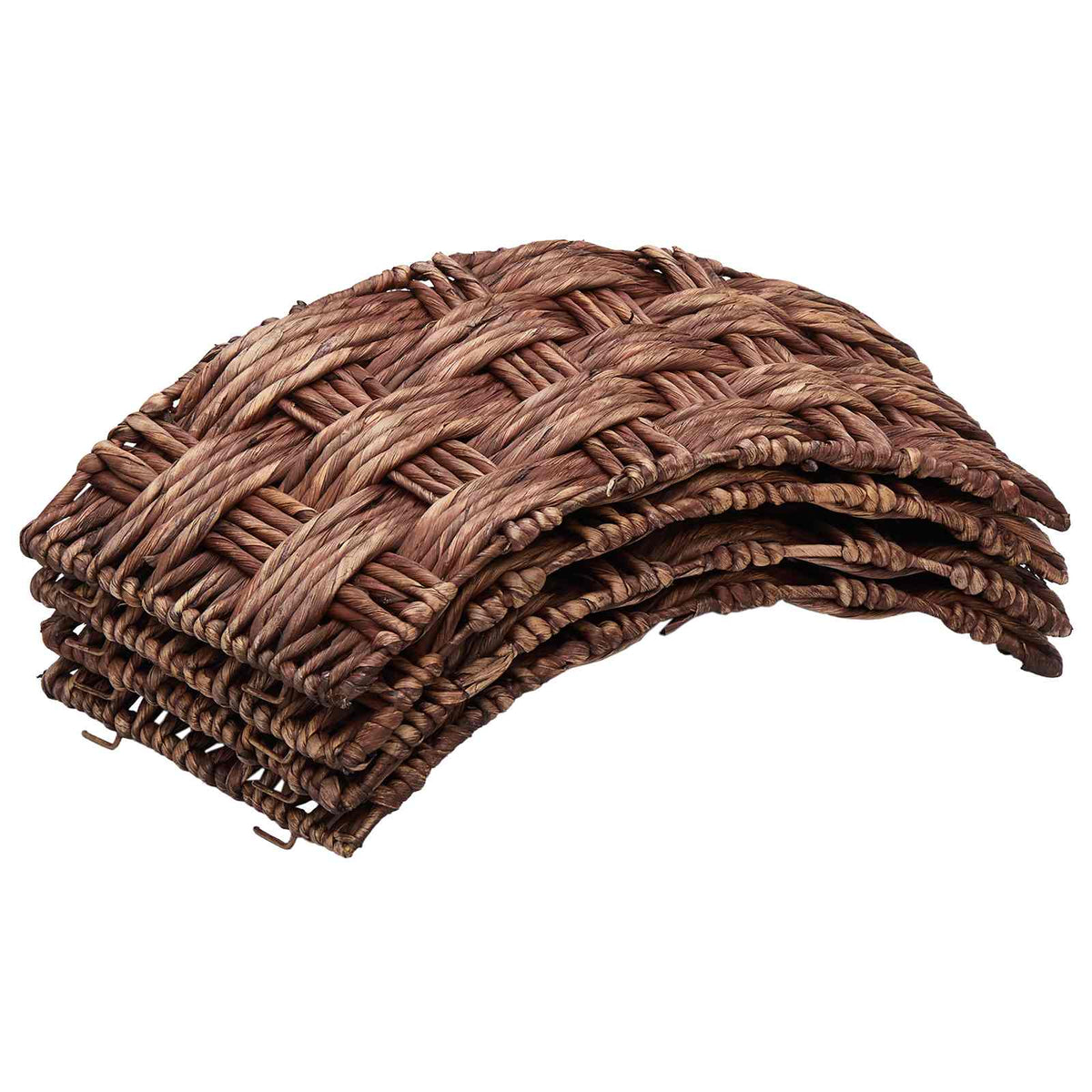 vidaXL Christmas Tree Collar Round Brown Wash Dia. 45 x 22 cm