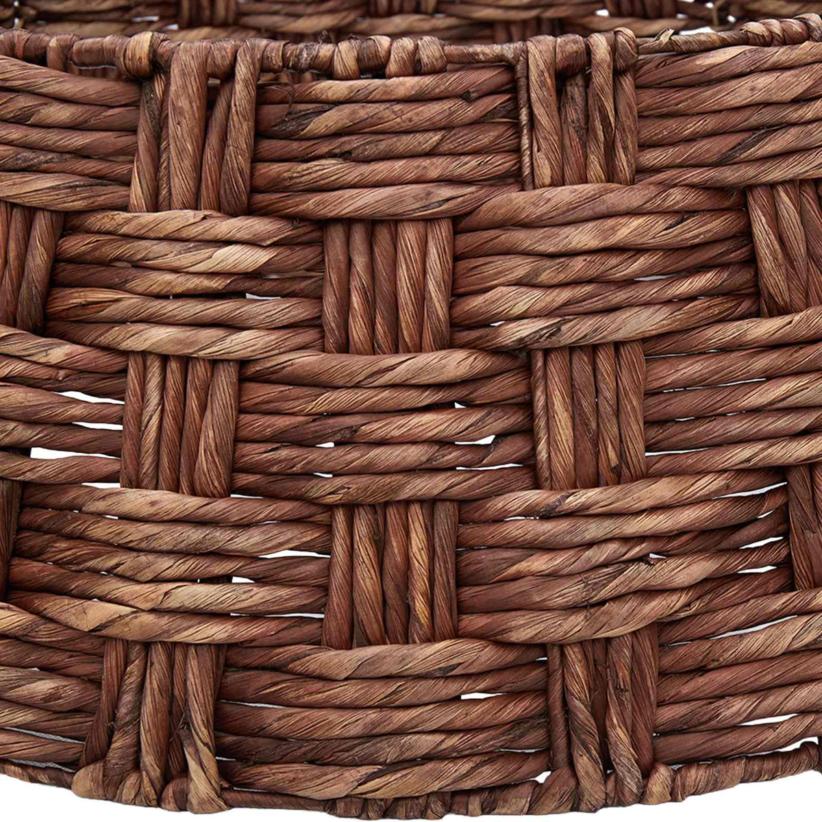 vidaXL Christmas Tree Collar Round Brown Wash Dia. 60 x 22 cm