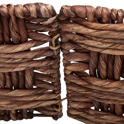 vidaXL Christmas Tree Collar Round Brown Wash Dia. 75 x 25 cm