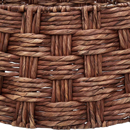 vidaXL Christmas Tree Collar Round Brown Wash Dia. 75 x 25 cm