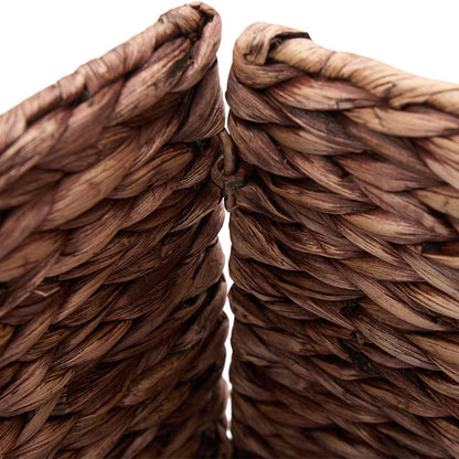 vidaXL Christmas Tree Collar Square Brown 60 x 60 x 28 cm