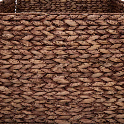 vidaXL Christmas Tree Collar Square Brown 60 x 60 x 28 cm