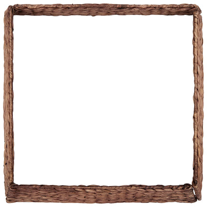vidaXL Christmas Tree Collar Square Brown 70 x 70 x 28 cm