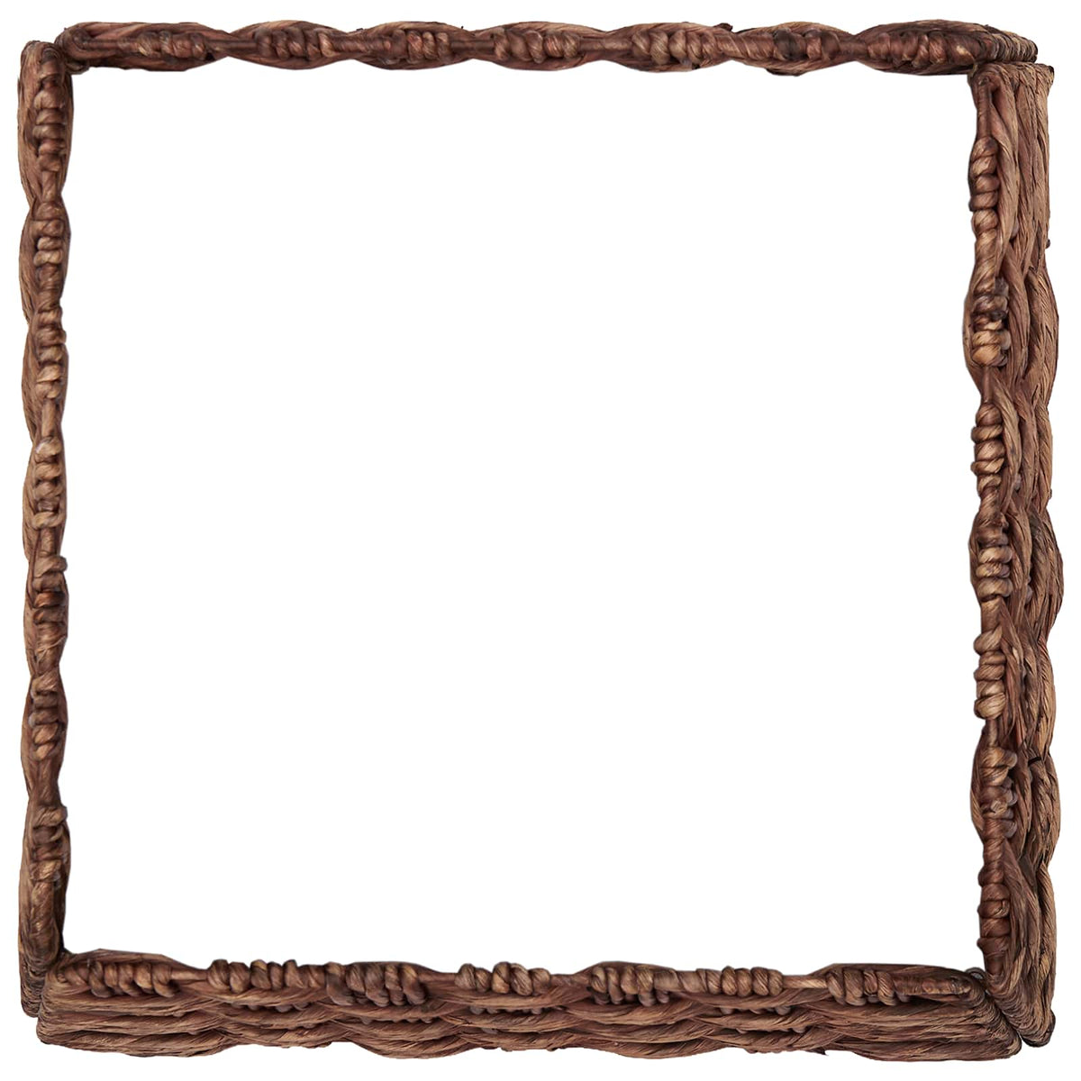 vidaXL Christmas Tree Collar Square Brown Wash 60 x 60 x 28 cm