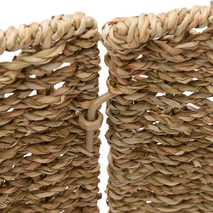 vidaXL Christmas Tree Collar Round Natural Dia. 45 x 22 cm Seagrass