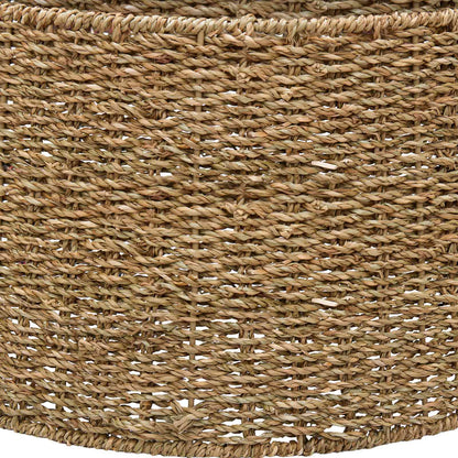 vidaXL Christmas Tree Collar Round Natural Dia. 45 x 22 cm Seagrass