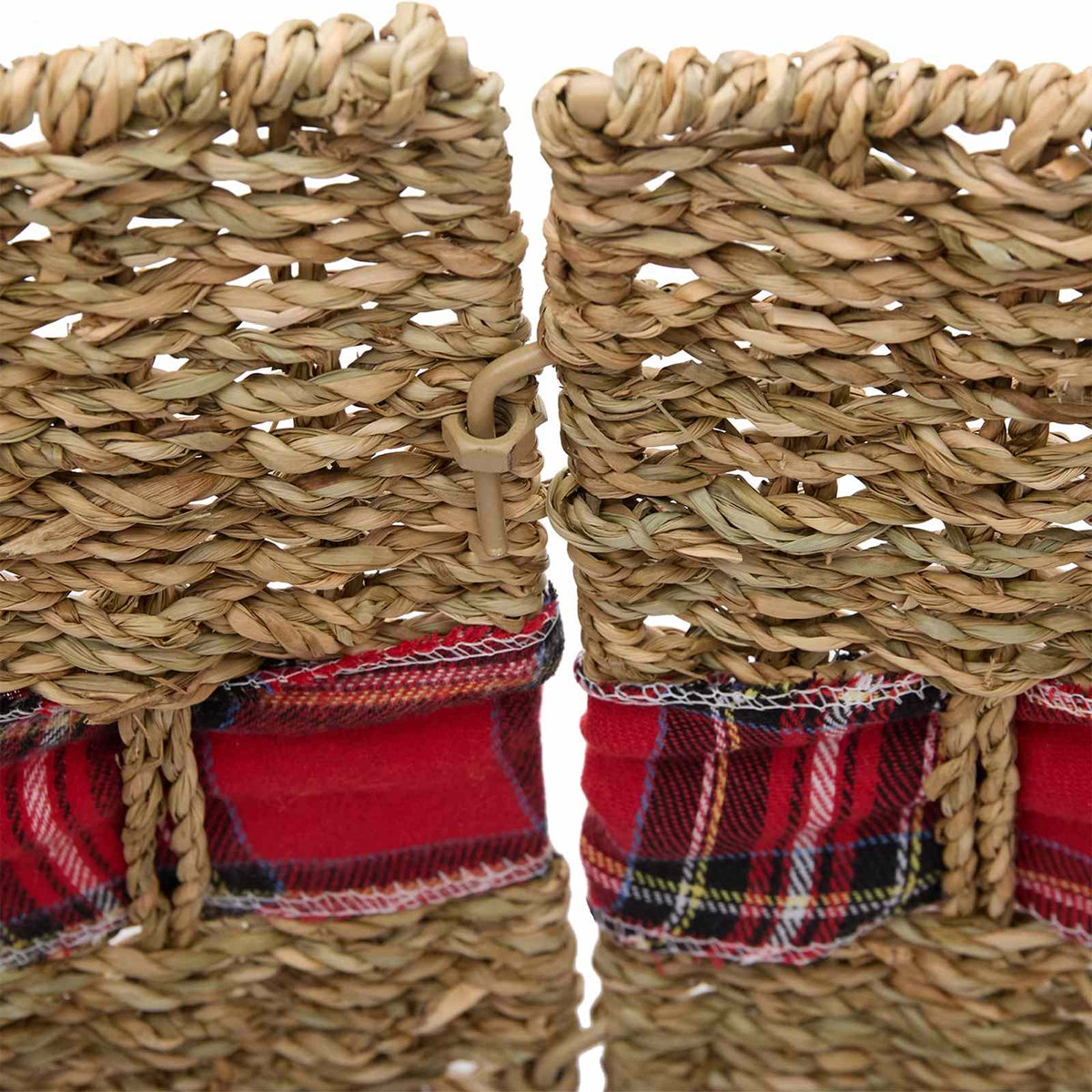 vidaXL Christmas Tree Collar Round Natural Dia. 105 x 28 cm Seagrass