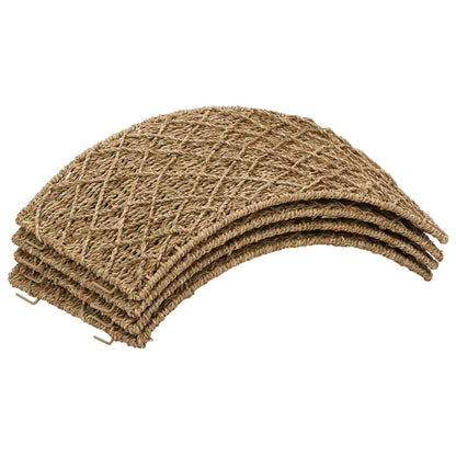 vidaXL Christmas Tree Collar Round Natural Dia. 45 x 22 cm Seagrass